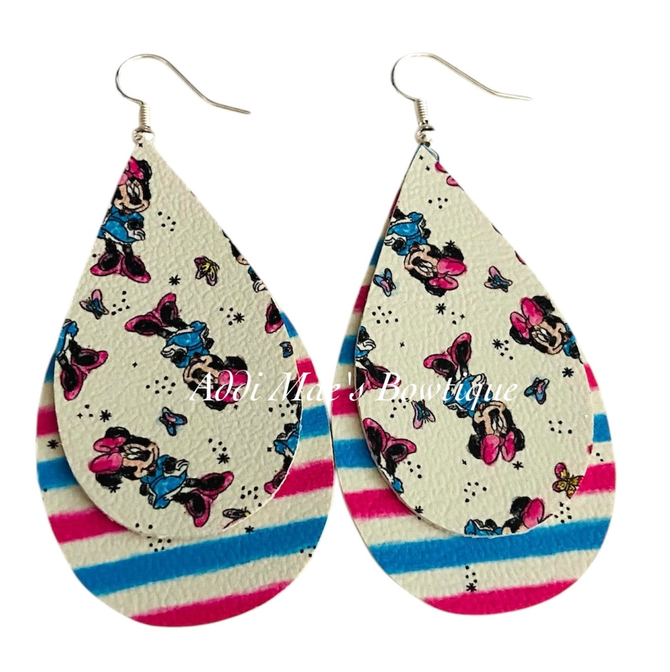 Miss Mouse Stacked Tear Drop Earring Set