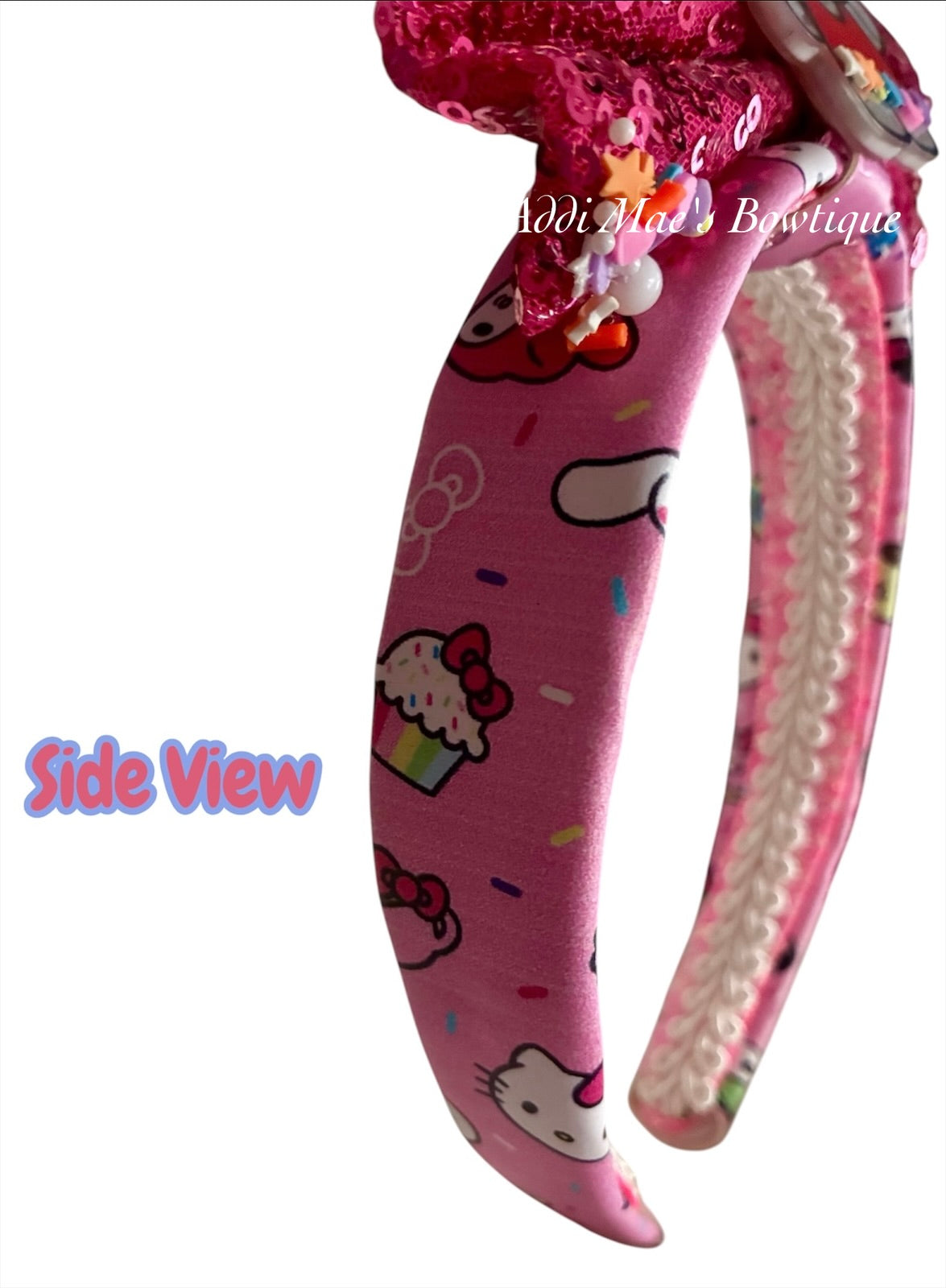 Kitty Sprinkles Faux Leather Headband