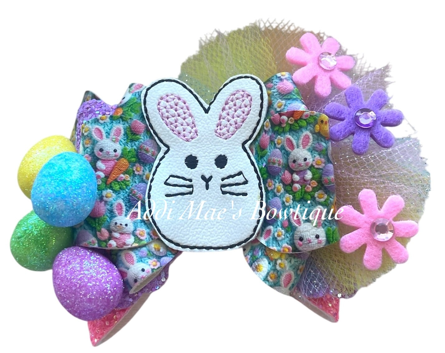 Cute Crochet Bunny Bow