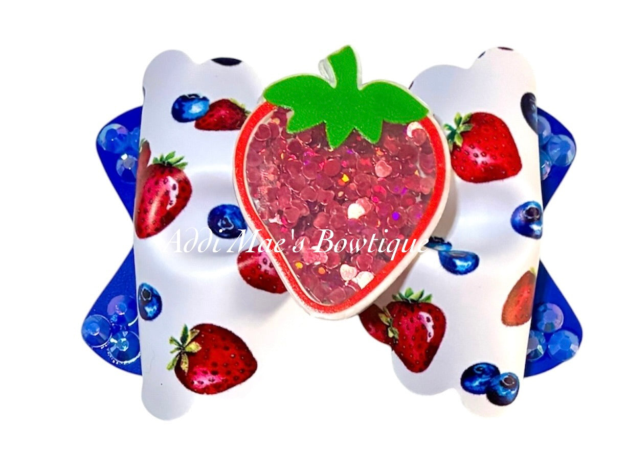 Strawberries & Blueberries Bow