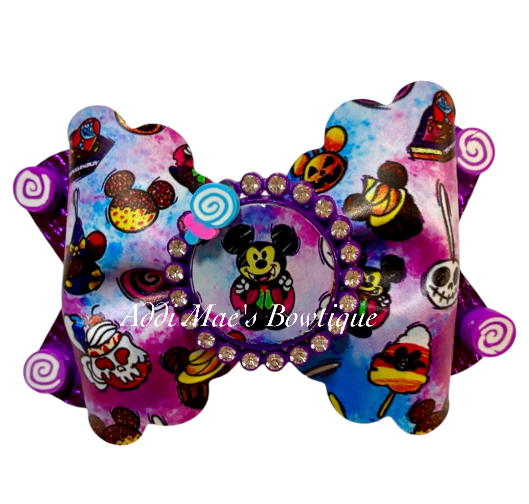 Spooky Mouse Treats Bow
