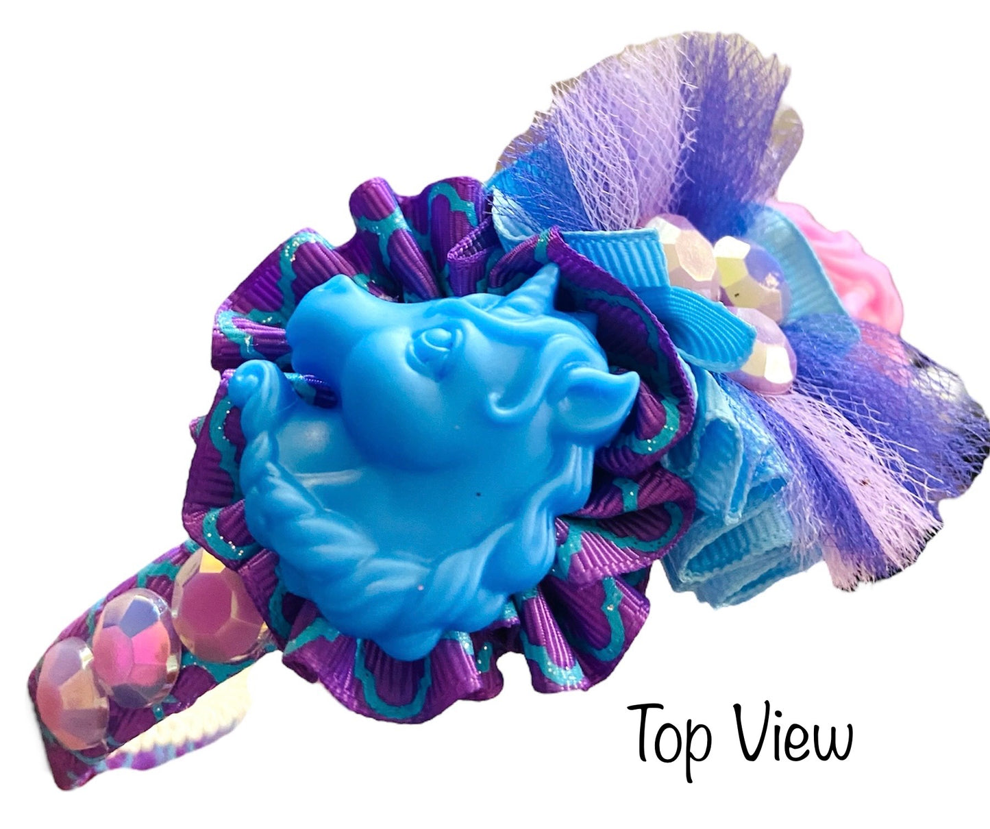 Unicorn Ruffle Ribbon Headband