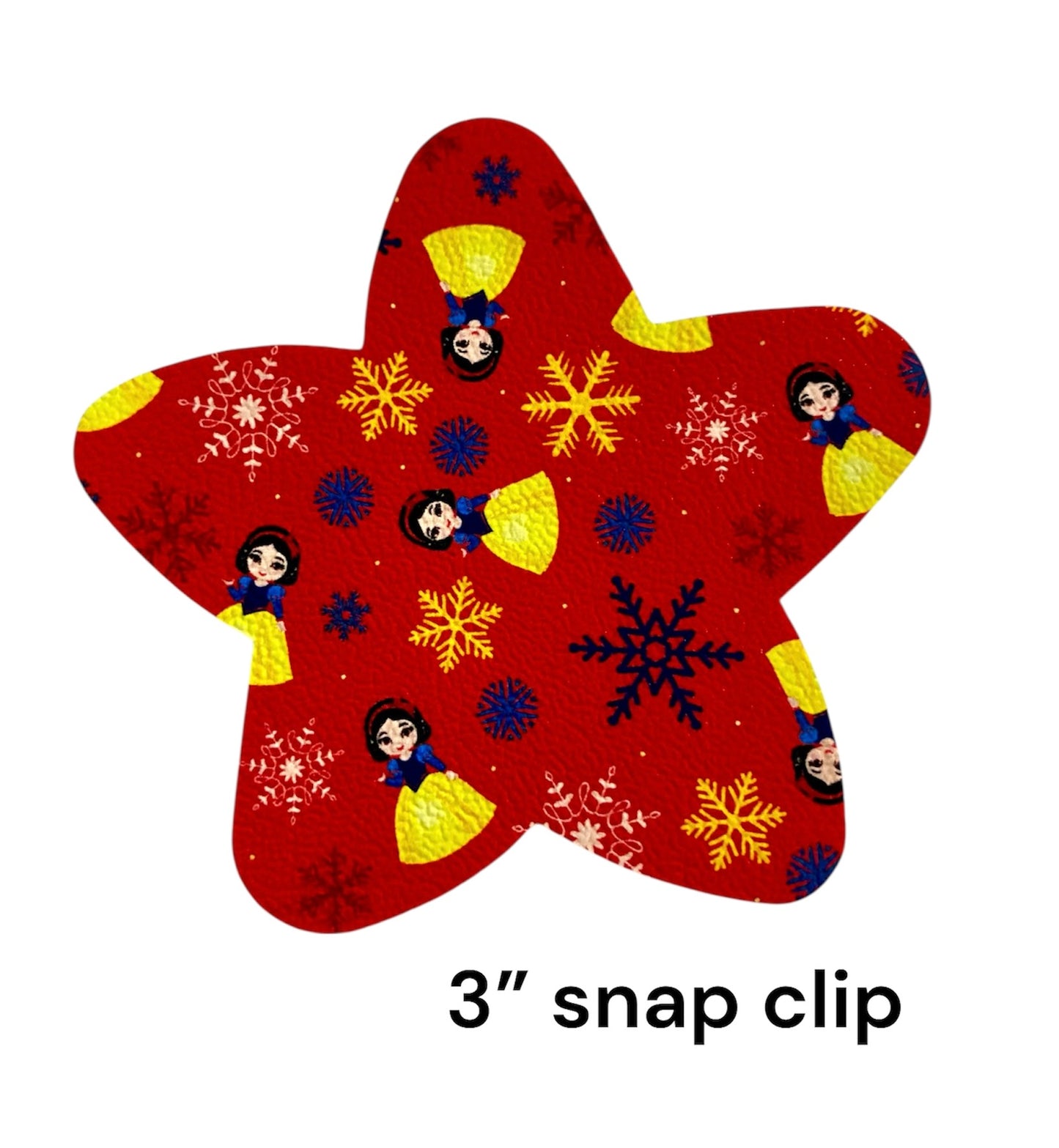 Winter Princess Star Shaped Snap Clip