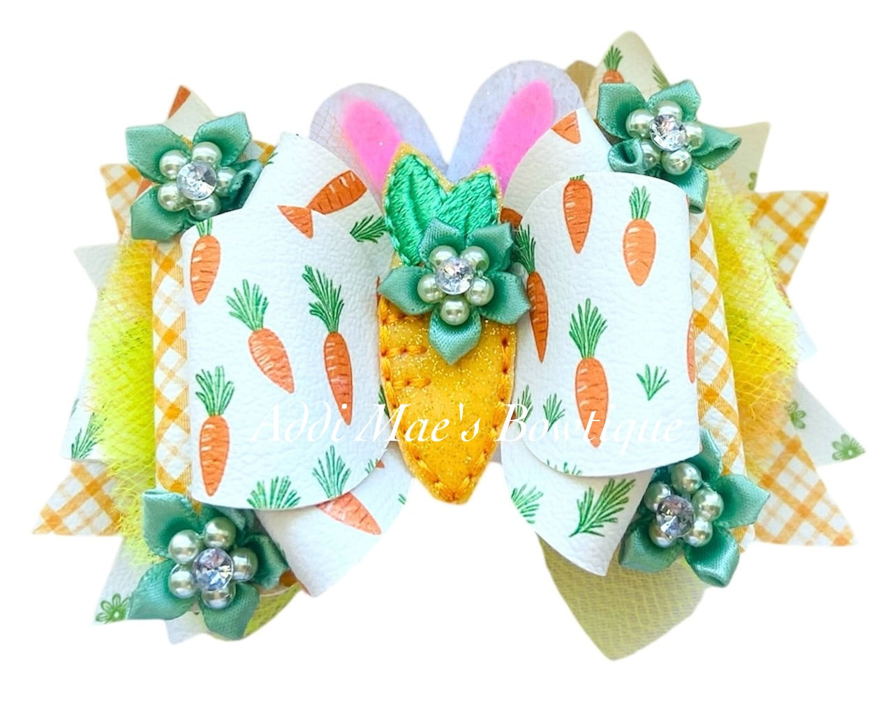 Easter Carrots Bow
