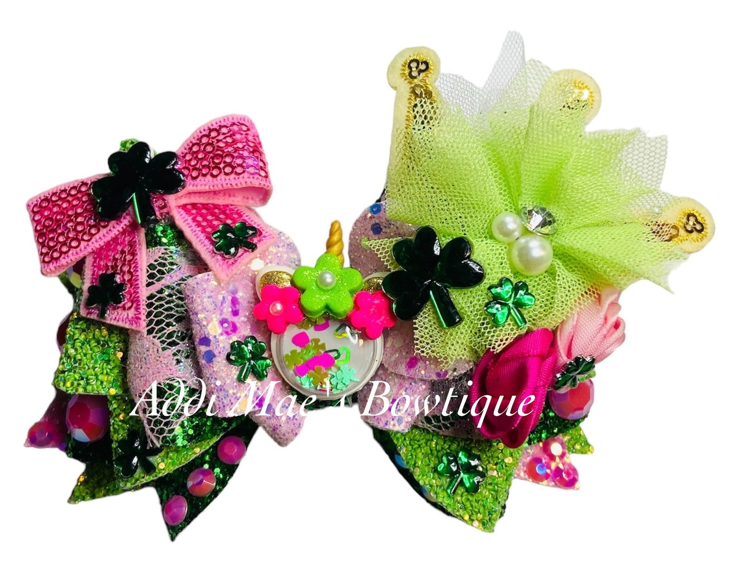 Lucky Unicorn St. Patrick’s Day Bow