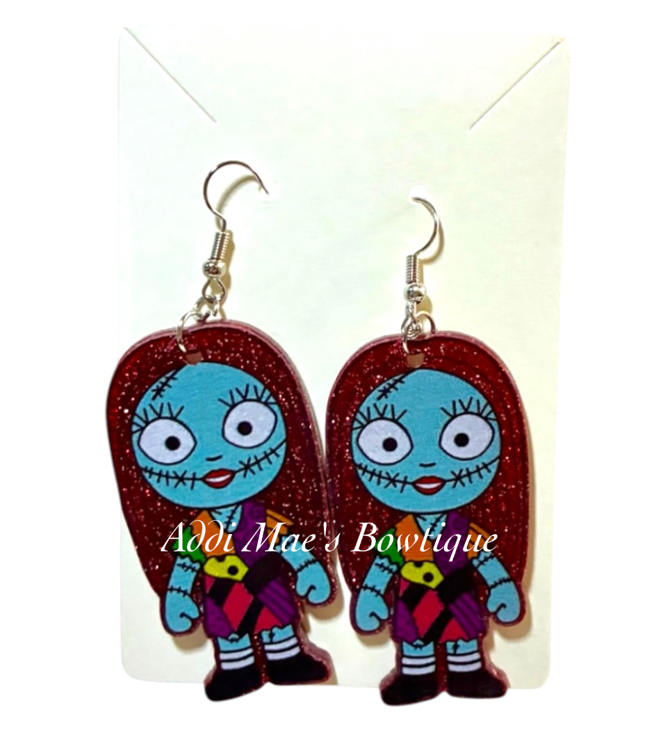Sally Nightmare Acrylic Dangle Earrings