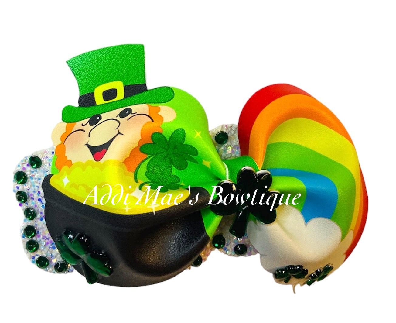 Leprechaun Rainbow Pot of Gold Snap Clip