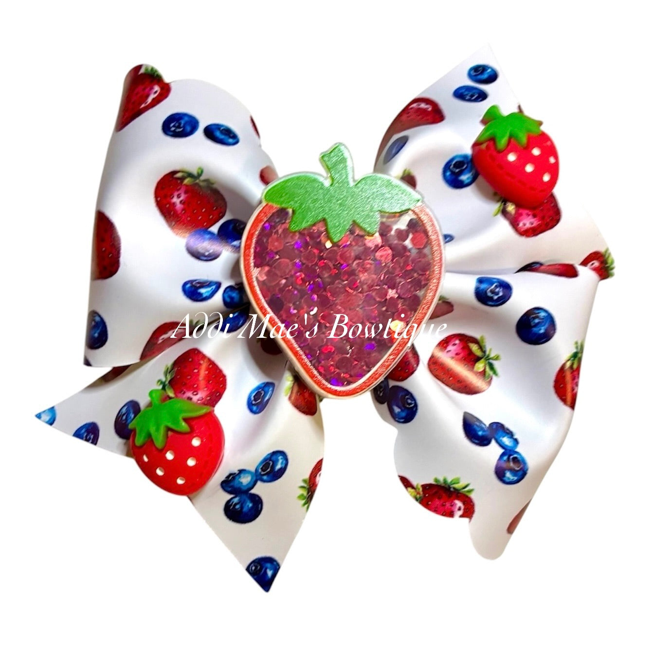 Strawberries & Blueberries Bow