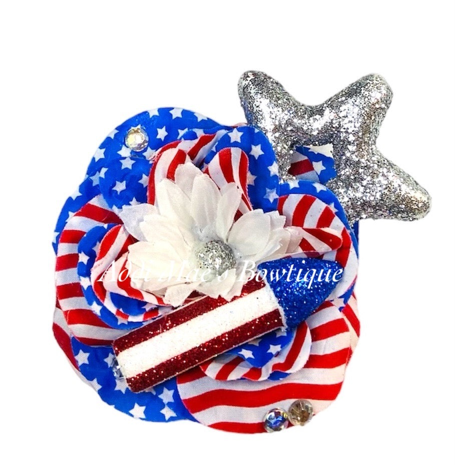 Stars and Stripes Fireworks Patriotic Flower