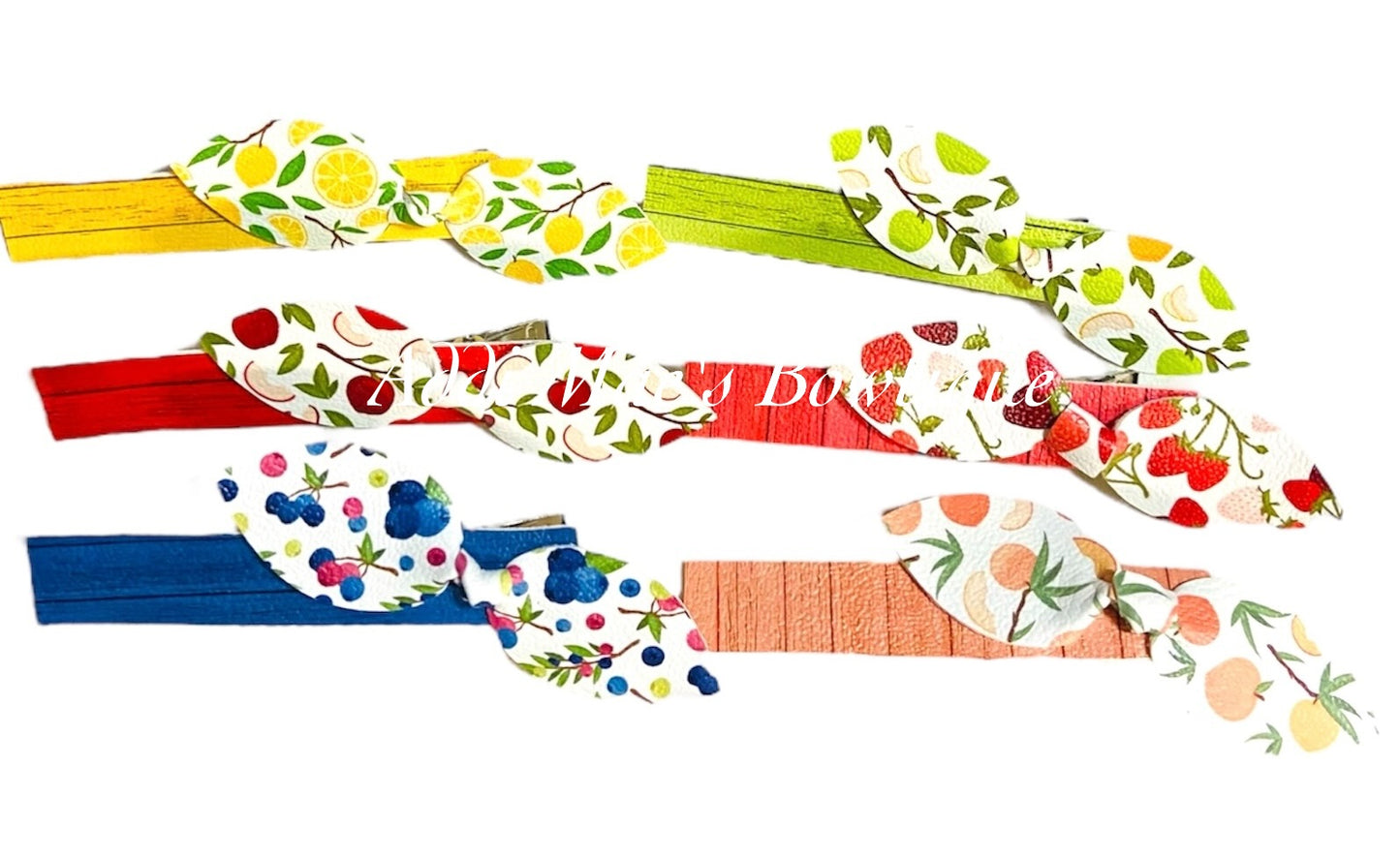 Summer Fruit Mini Top Knot Alligator Clip Set