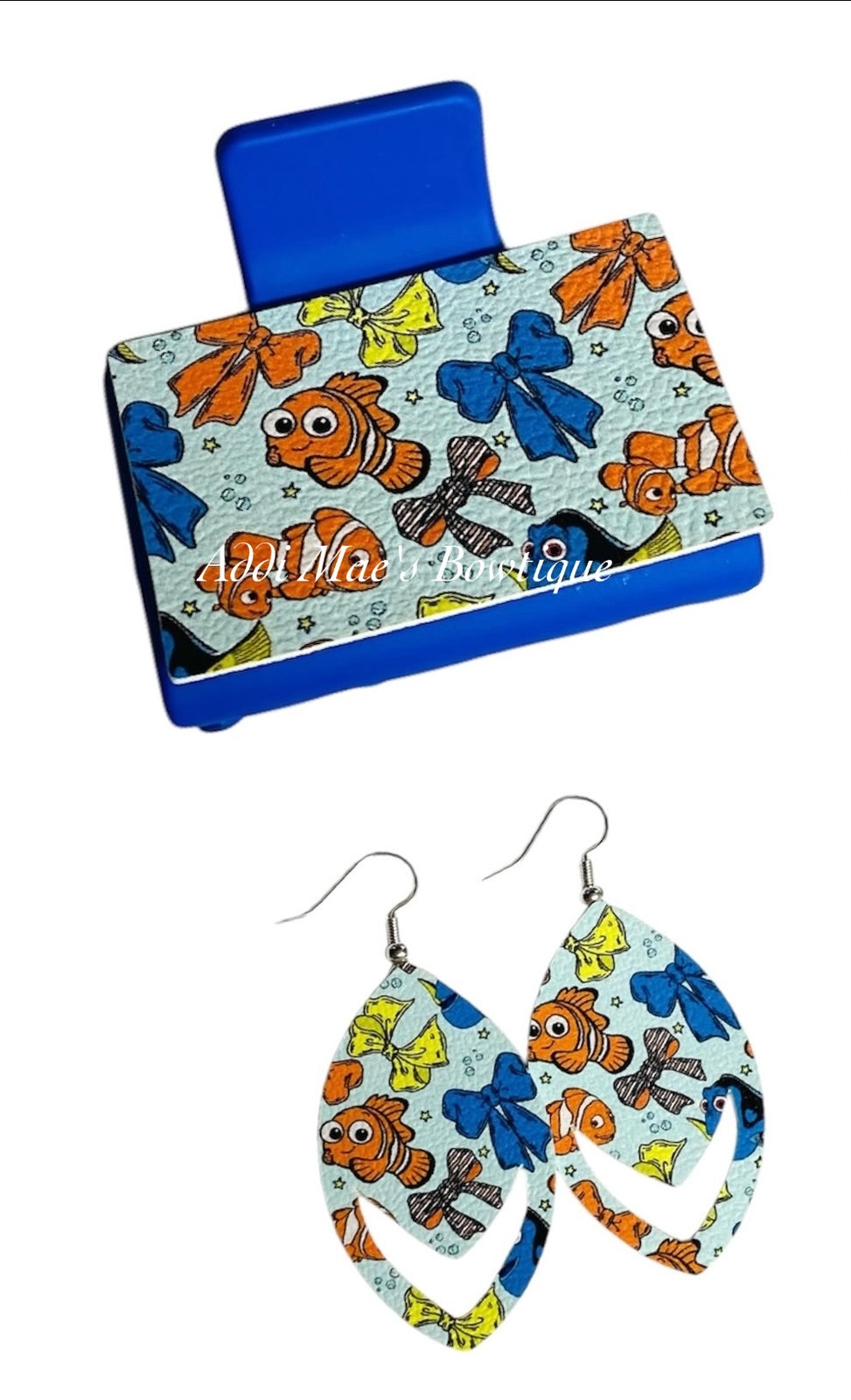 Fish Friends Small Claw Clip Earring Set