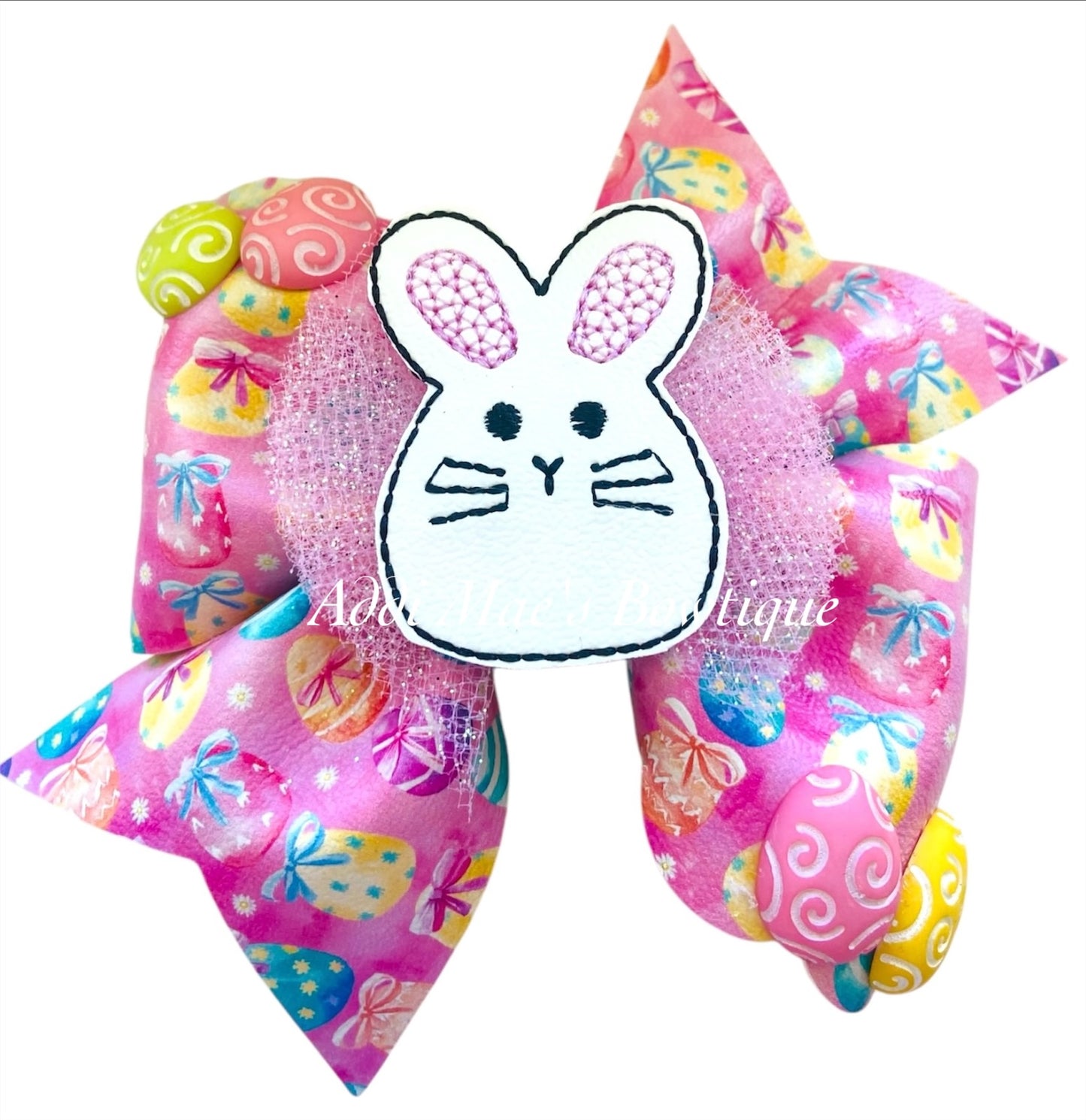 Bright Easter Eggs Bunny Bow