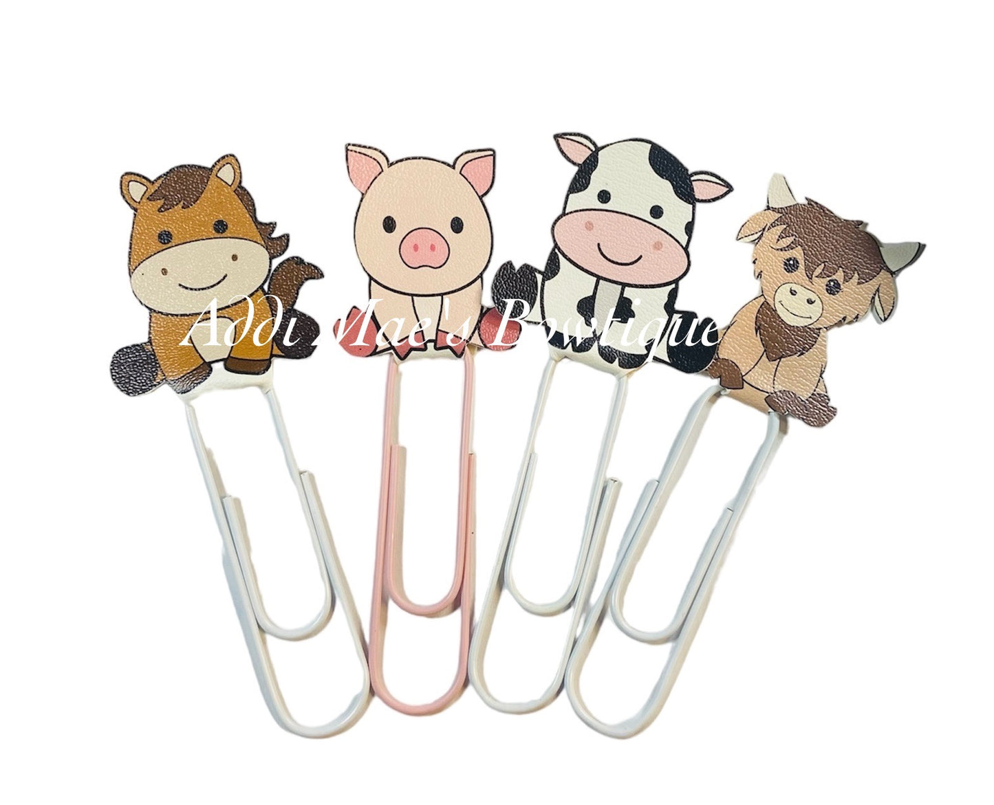 Farm Animal Jumbo Paperclip Bookmark
