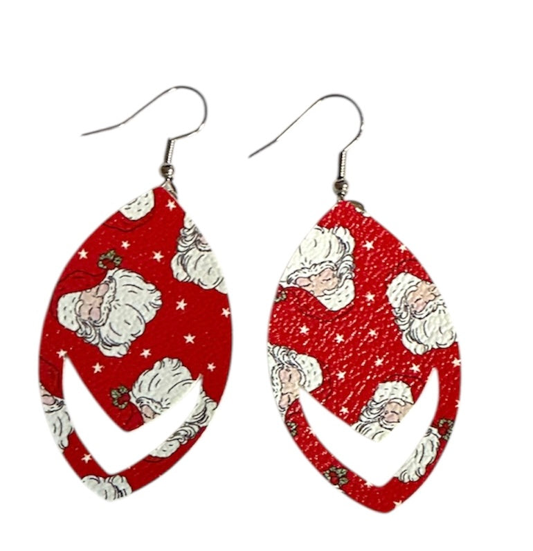 Vintage Santa Dangle Earrings