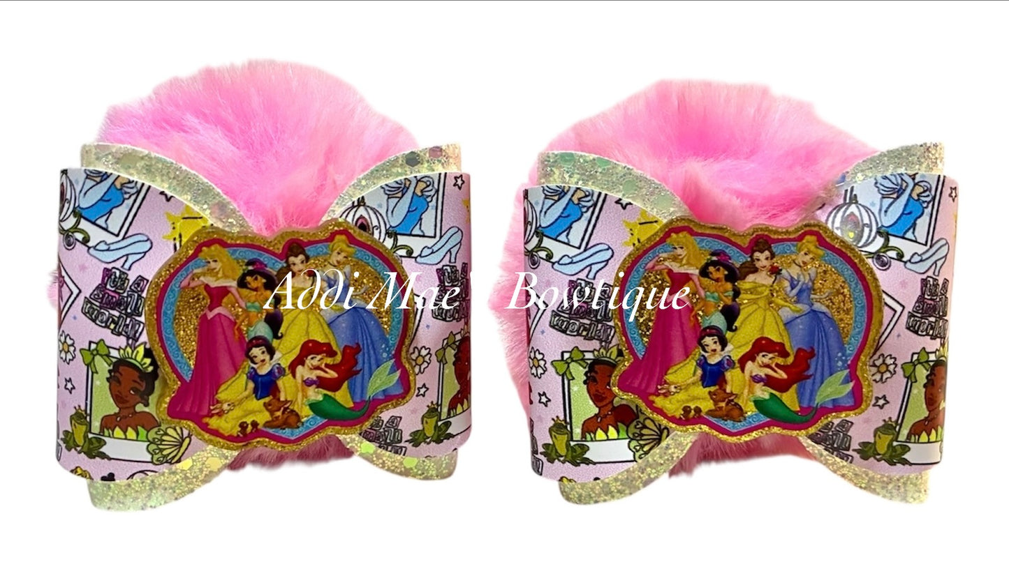 Princess Park Vacation Pom Pom Piggy Set