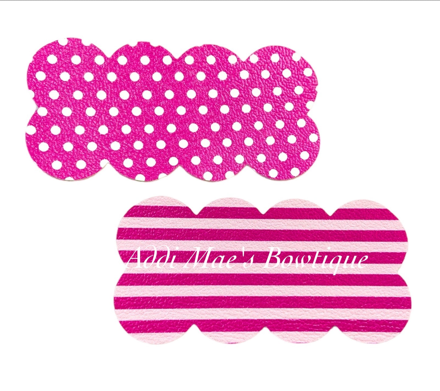 Pink Polka Dot & Stripes Snap Clip Set