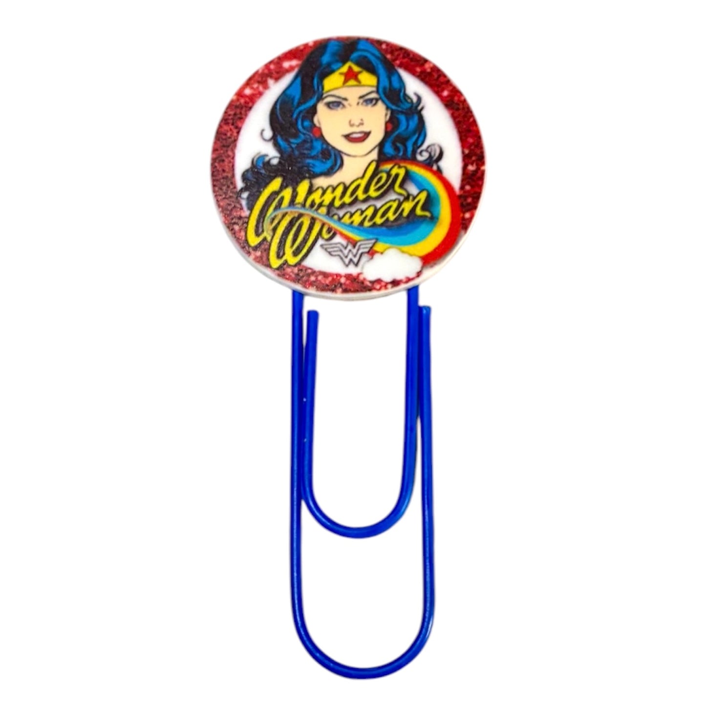 Super Hero Woman Jumbo Paperclip Bookmark