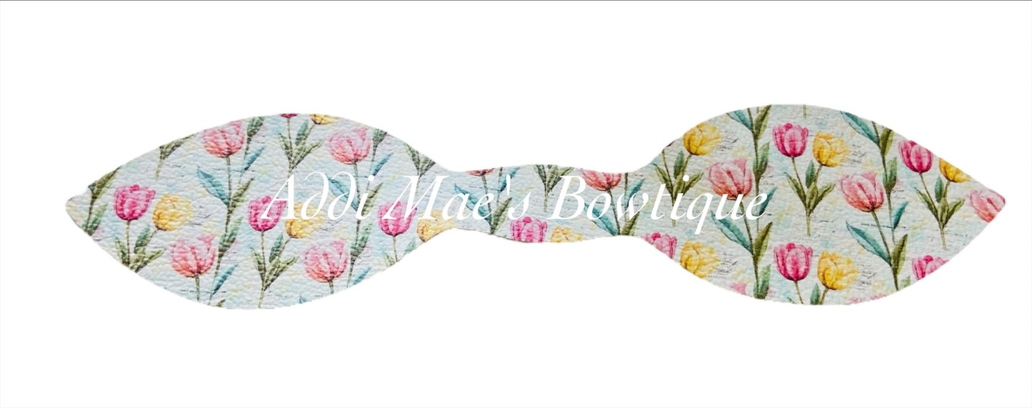 Pastel Tulips Top Knot Pony / Clip