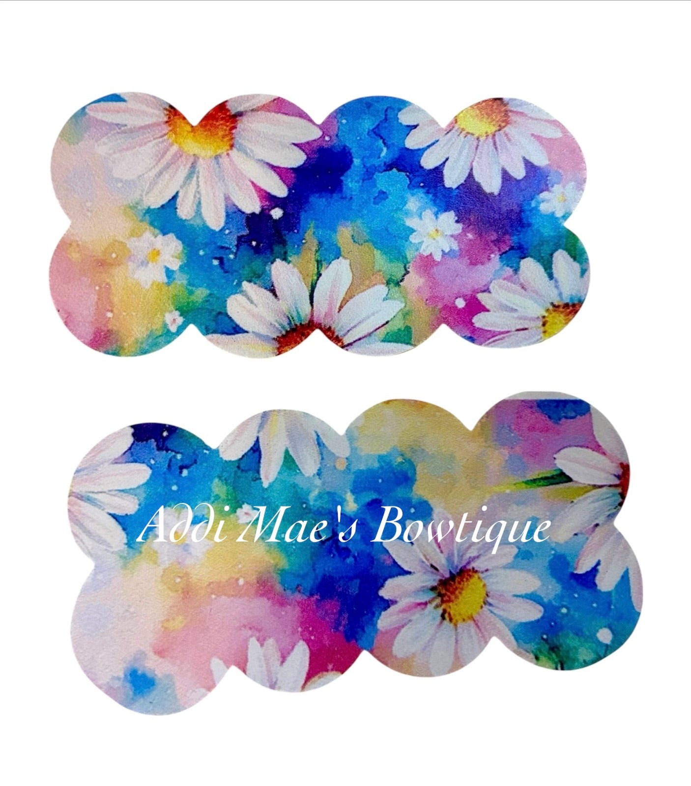 Watercolor Daisy Snap Clip Set