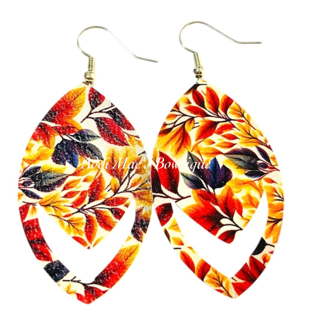 Fall Leaves Dangle Earrings