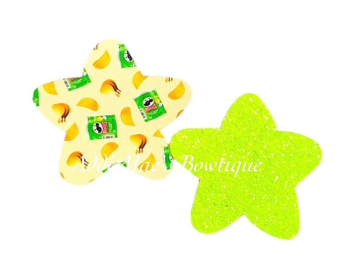 Sour Cream & Onion Chips Star Shaped Snap Clip Set