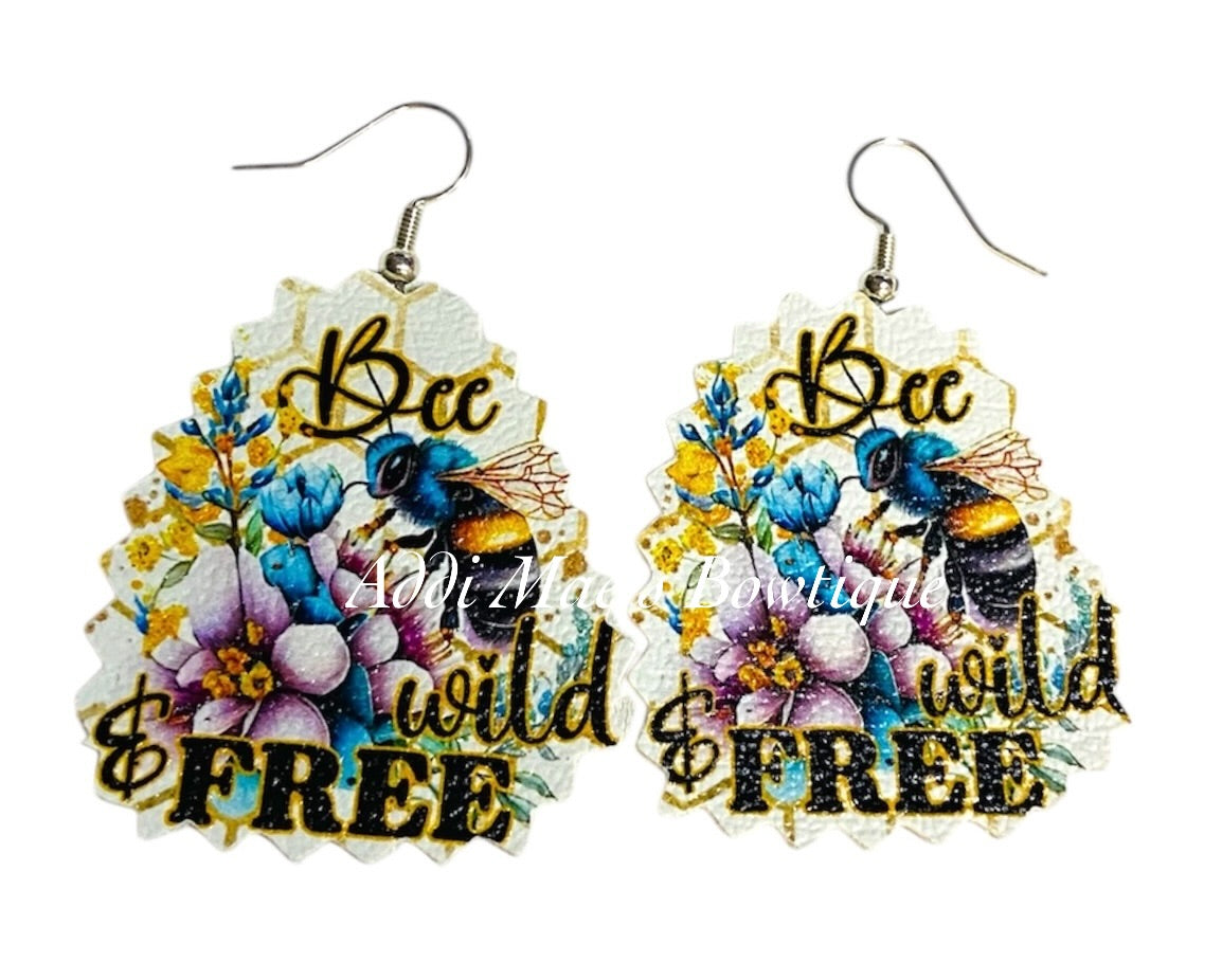 Bee Wild & Free Dangle Earrings