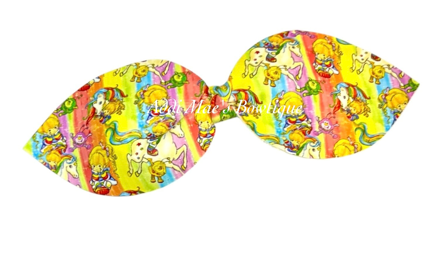 Rainbow Girl XL Top Knotted Alligator Clip