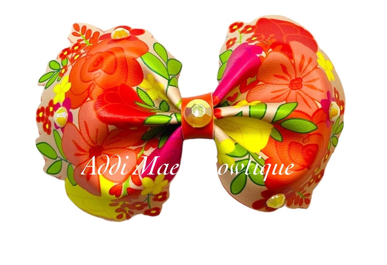 Spring Flowers 3” Bow