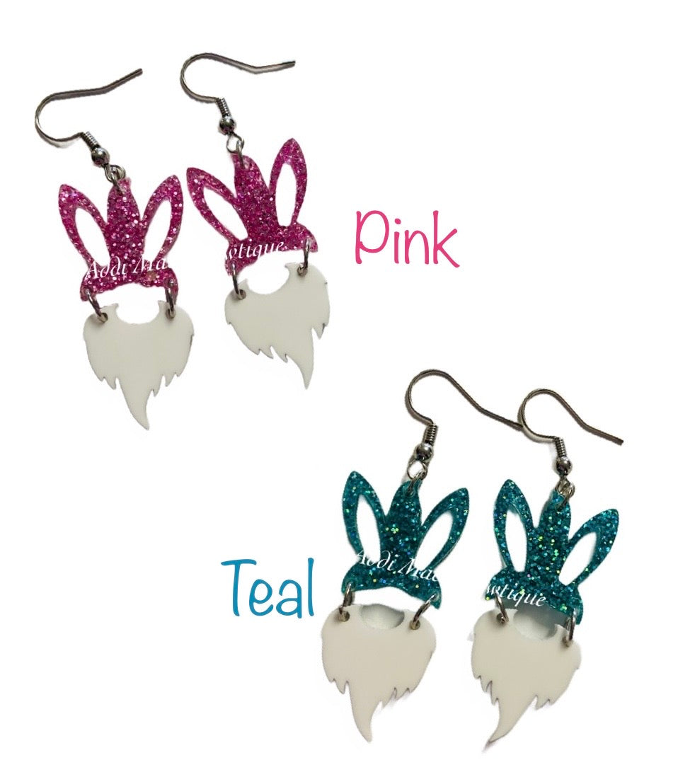 Easter Gnomes Acrylic Dangle Earrings
