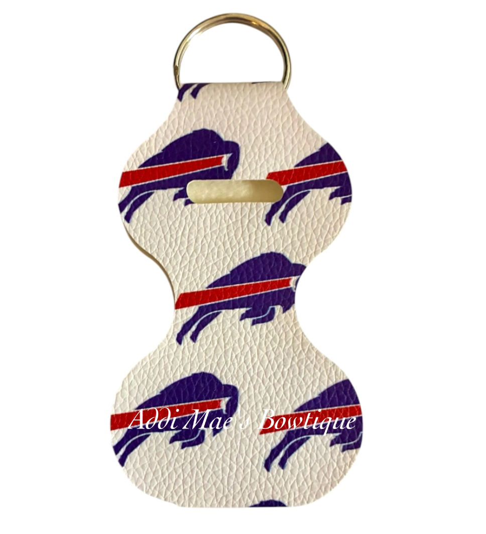 Bills Football Chapstick Keychain