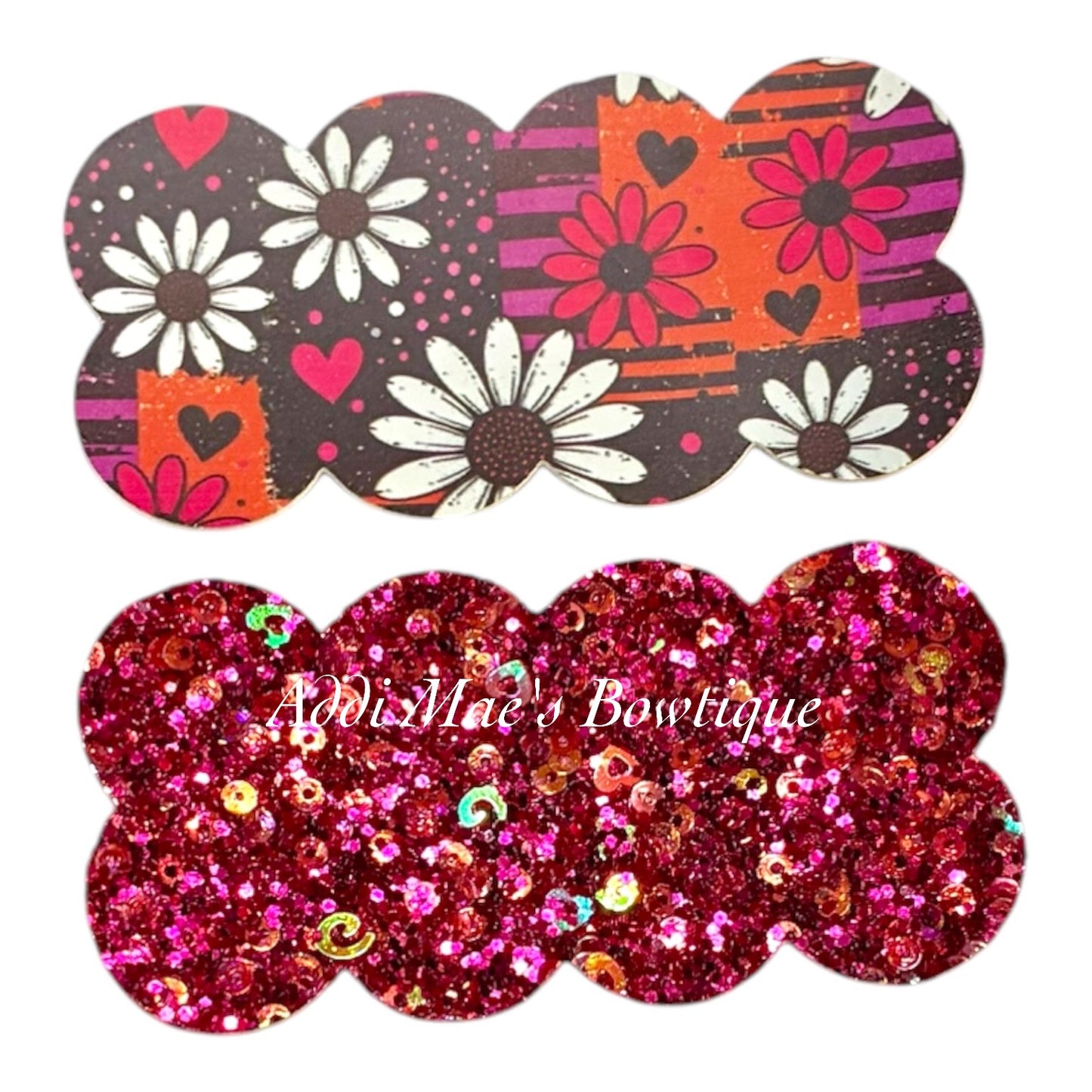 Daisy Hearts Snap Clip Set