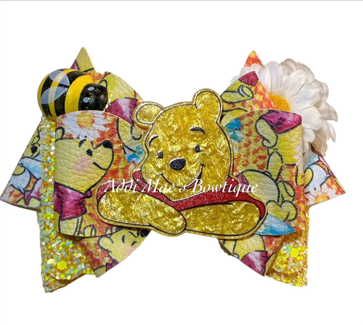 Yellow Bear Bee Bow