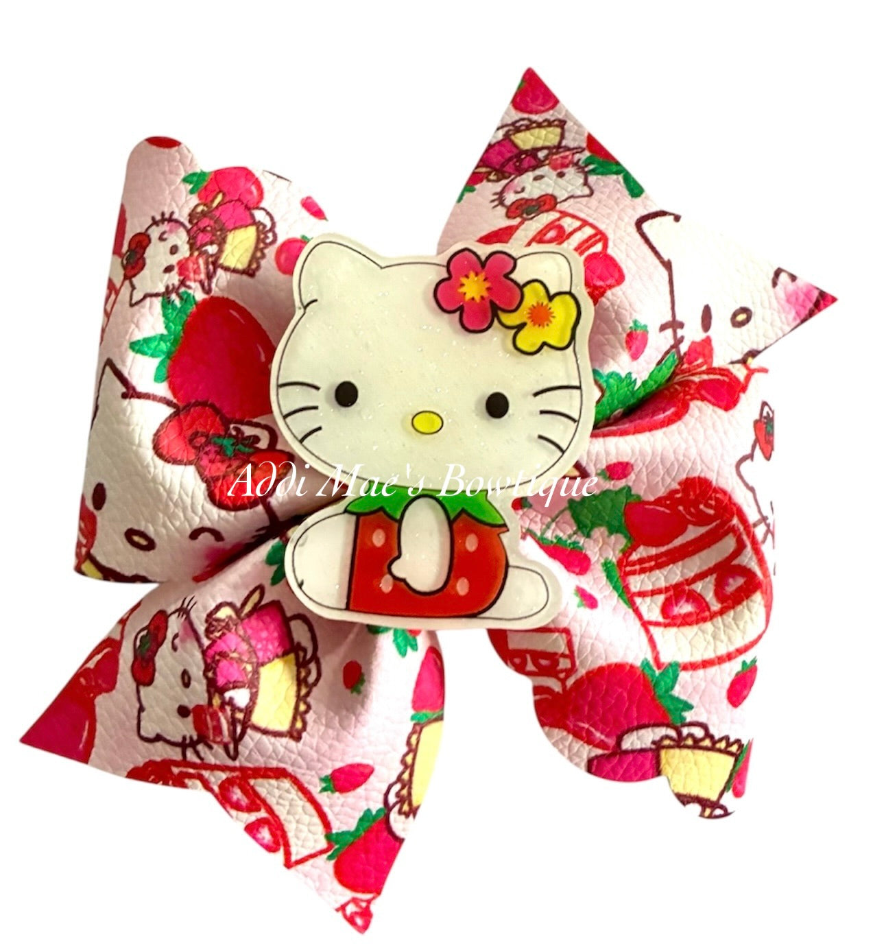 Strawberry Kitty Bow