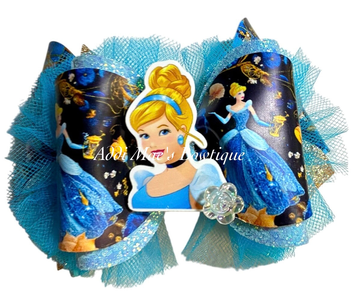 Glass Slipper Princess Bow