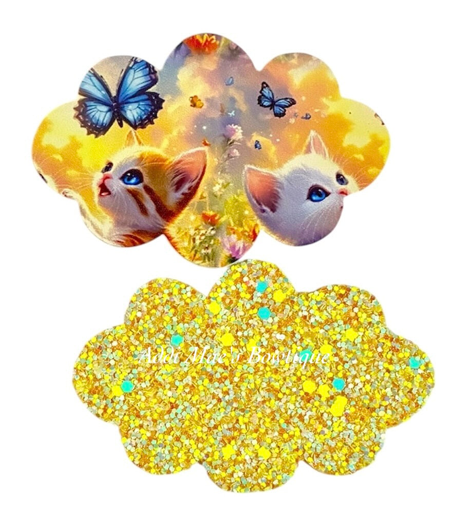 Kittens & Butterflies Snap Clip Set