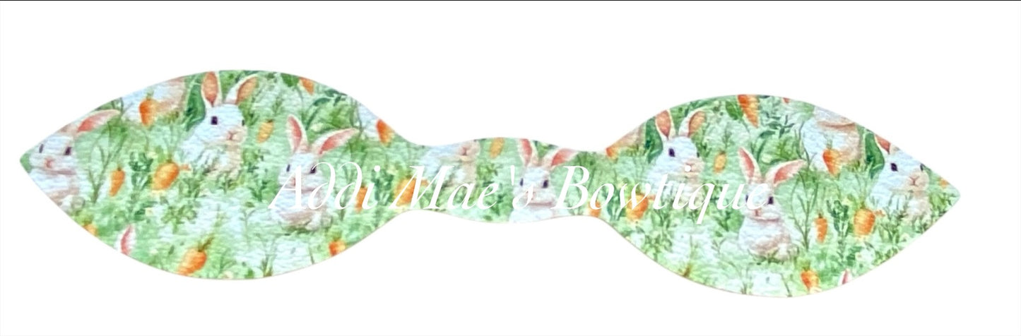 Bunnies & Carrots Top Knot Pony / Clip