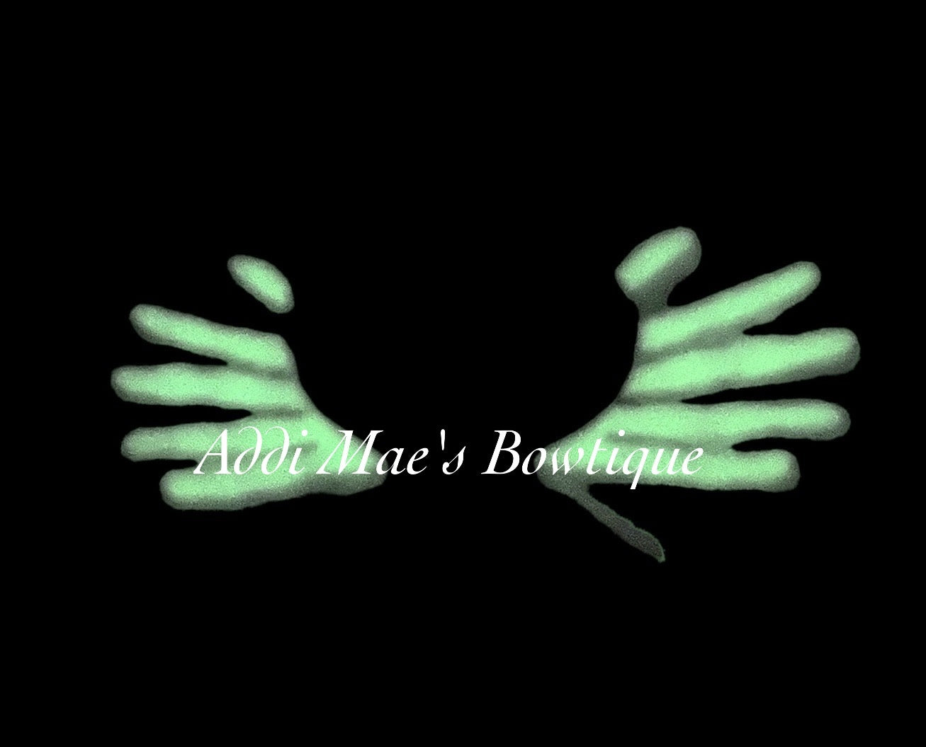 Ice Cream Skulls Bow (Glow in the Dark Hands)