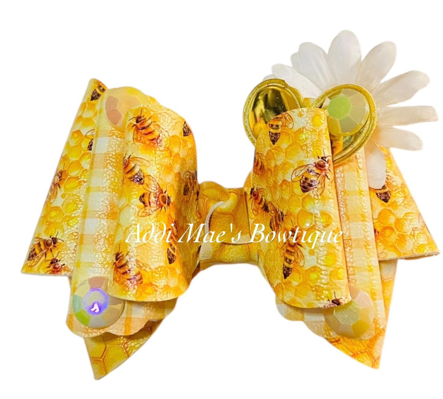 Honey Bees & Honey Comb Bow