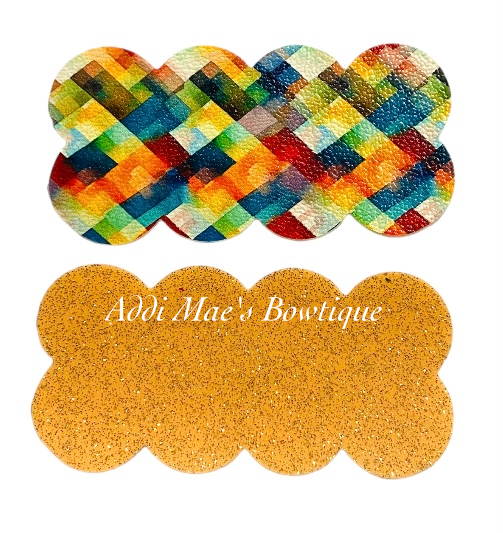 Watercolor Fall Plaid Snap Clip Set