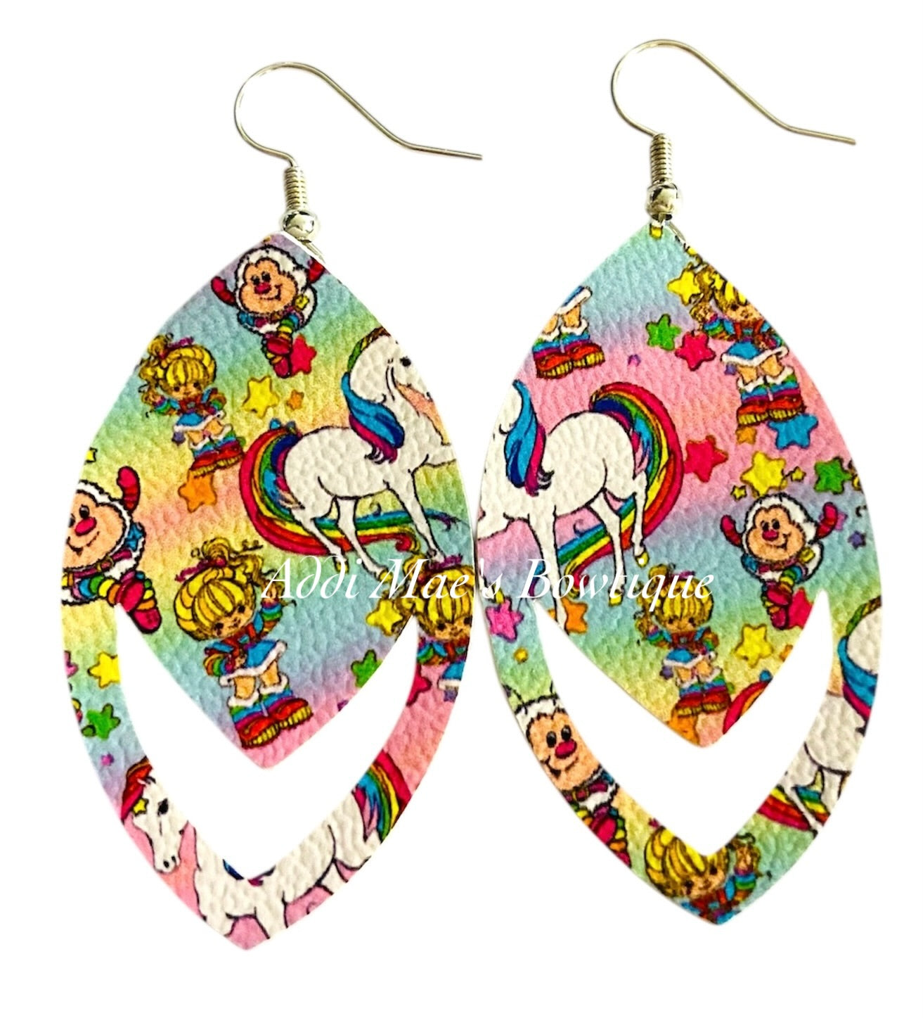 Rainbow Girl Dangle Earrings