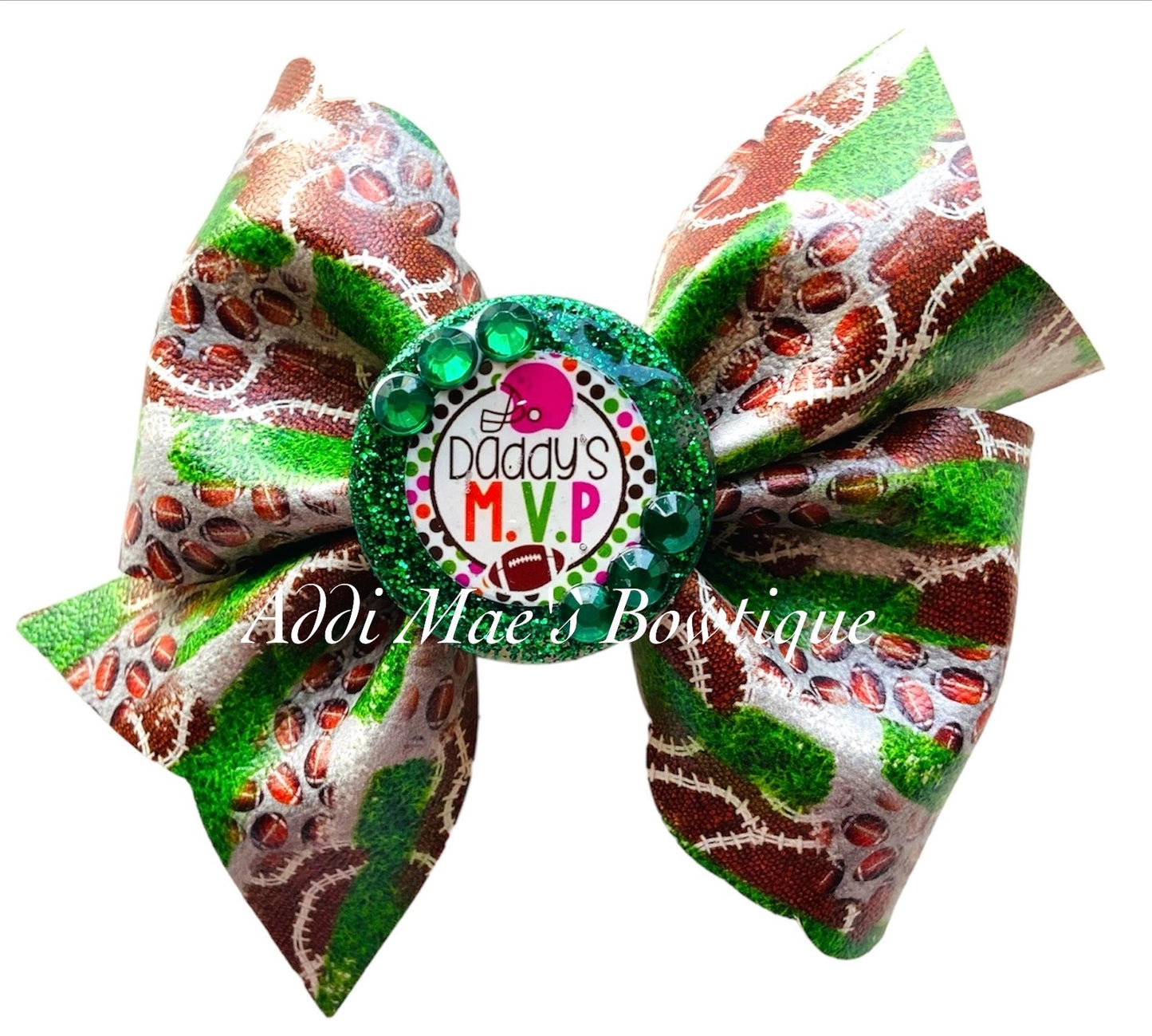 Daddy’s MVP Football Bow