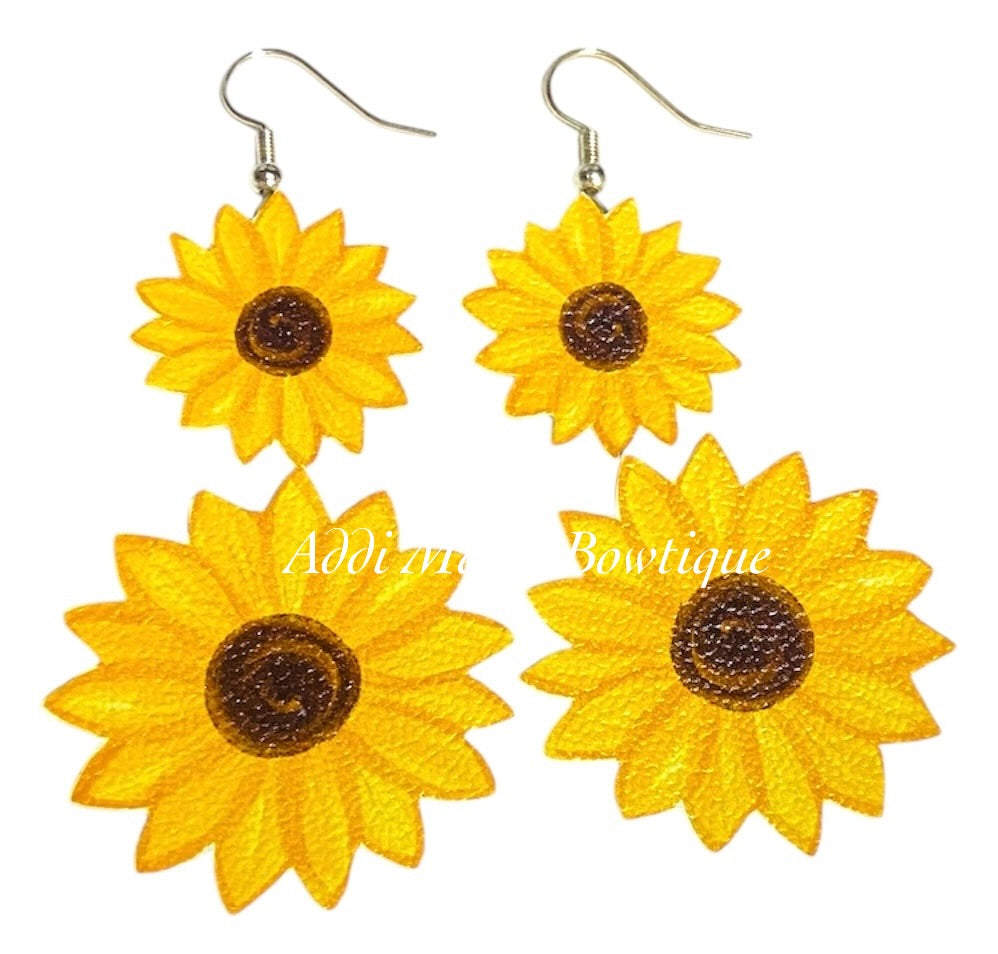 Sunflower Dangle Earrings