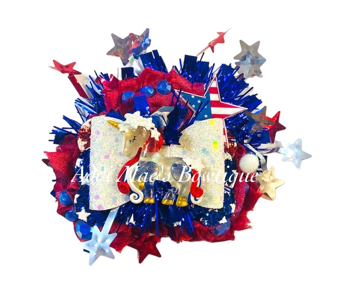 American Unicorn Shabby Flower
