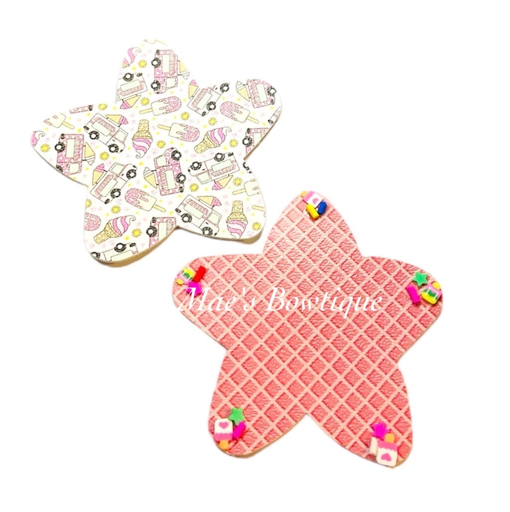 Ice Cream Trucks Star Shaped Snap Clip Set