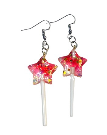 Star Lollipops Dangle Earrings