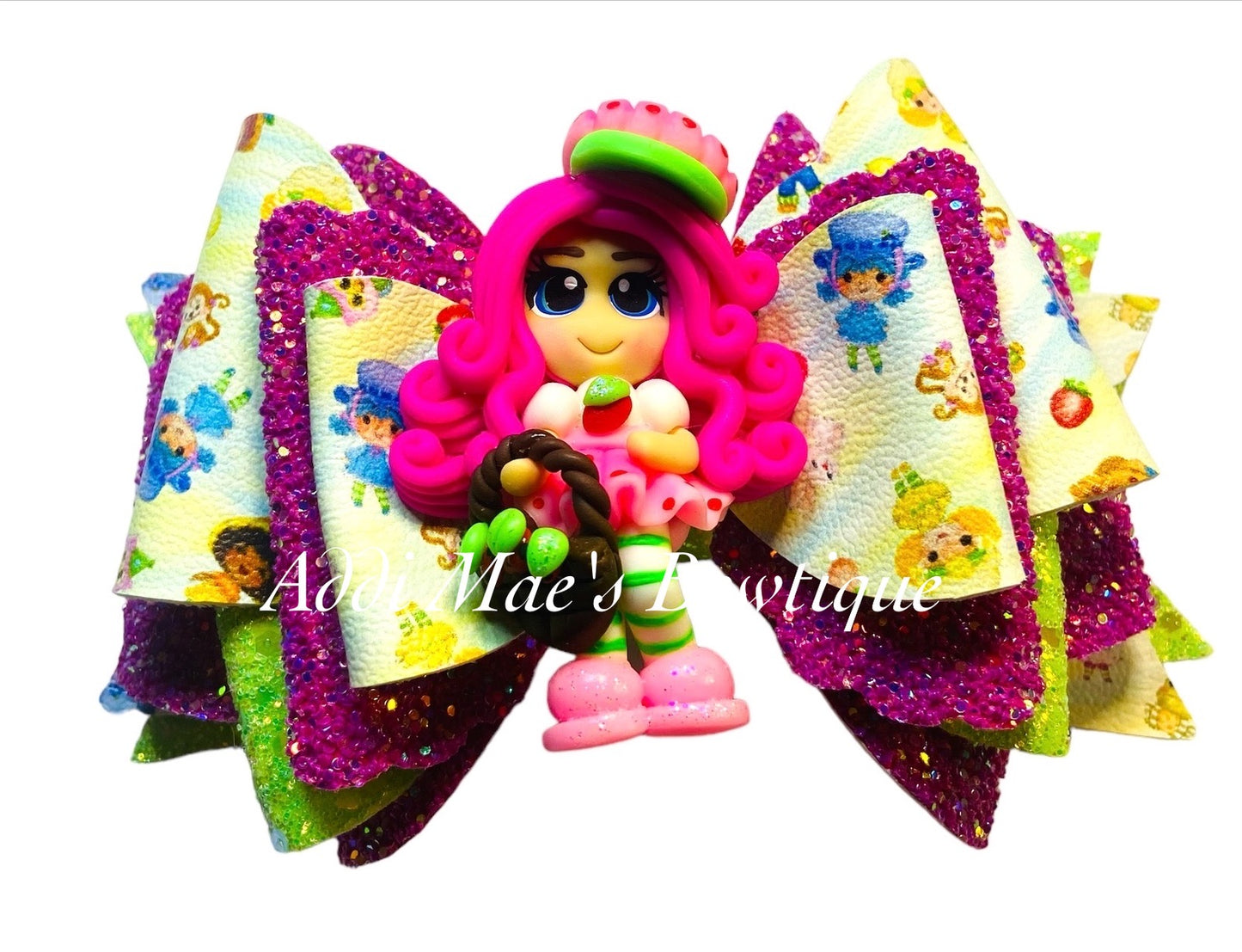 Strawberry Girl Cake Bow