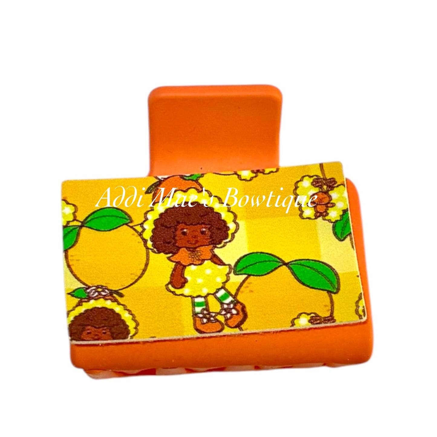 Orange Girl Small Claw Clip