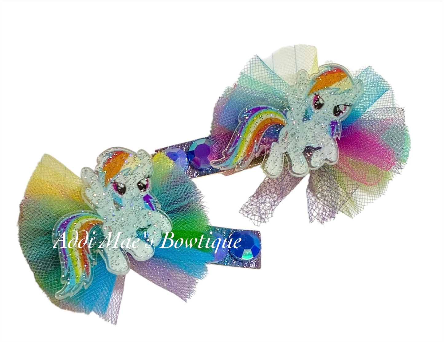 Cartoon Pony Alligator Clip Set