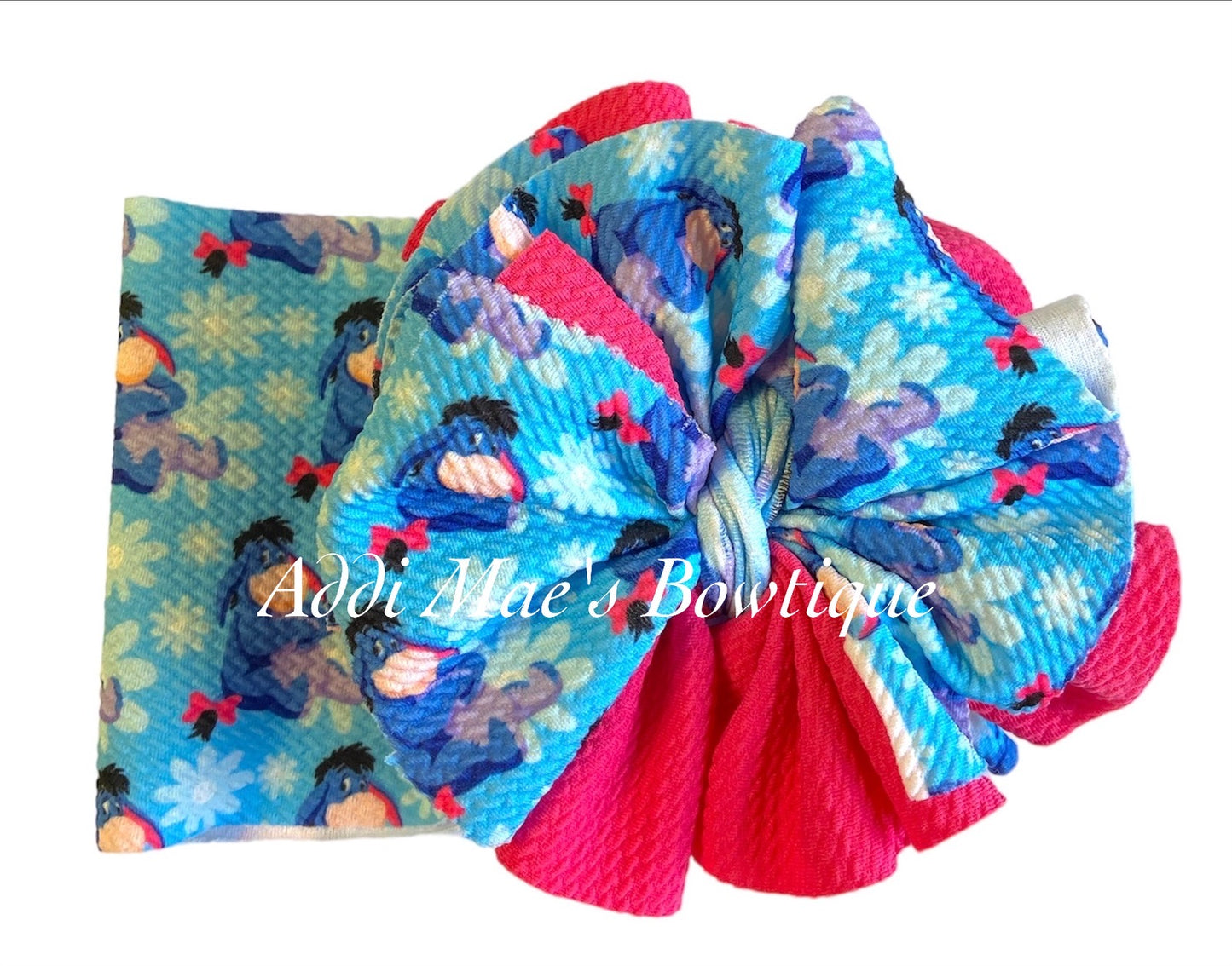 Gloomy Donkey Shredded Messy Bow Bullet Fabric Headwrap
