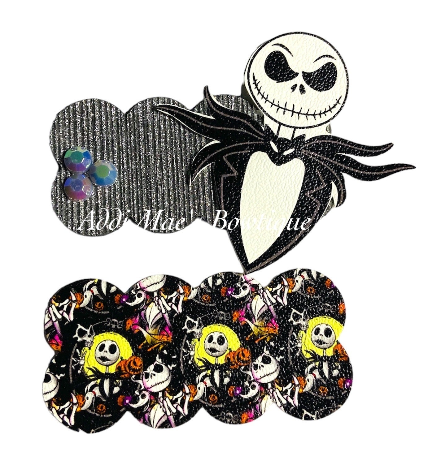 Pumpkin King Skeleton Halloween Snap Clip Set